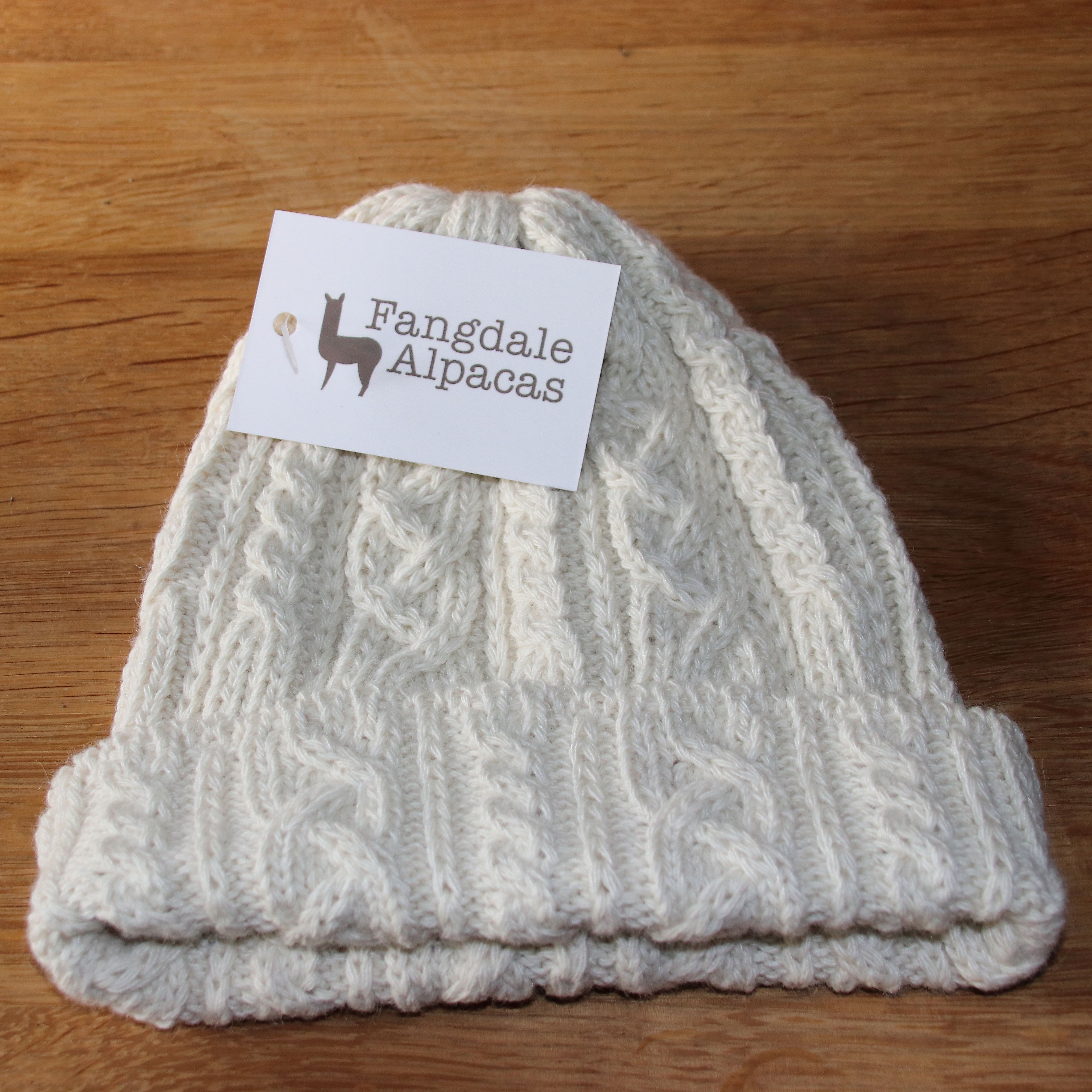cream cable knit